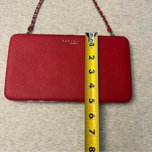 Radley London Red Leather Chain Clutch Wallet - Picture 5 of 16
